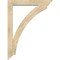 Ekena Millwork Thorton Traditional Rough Sawn Bracket w/ Offset Brace, Douglas Fir, 6"W x 36"D x 48"H BKT0604X36X48THR01RDF - alternate 4